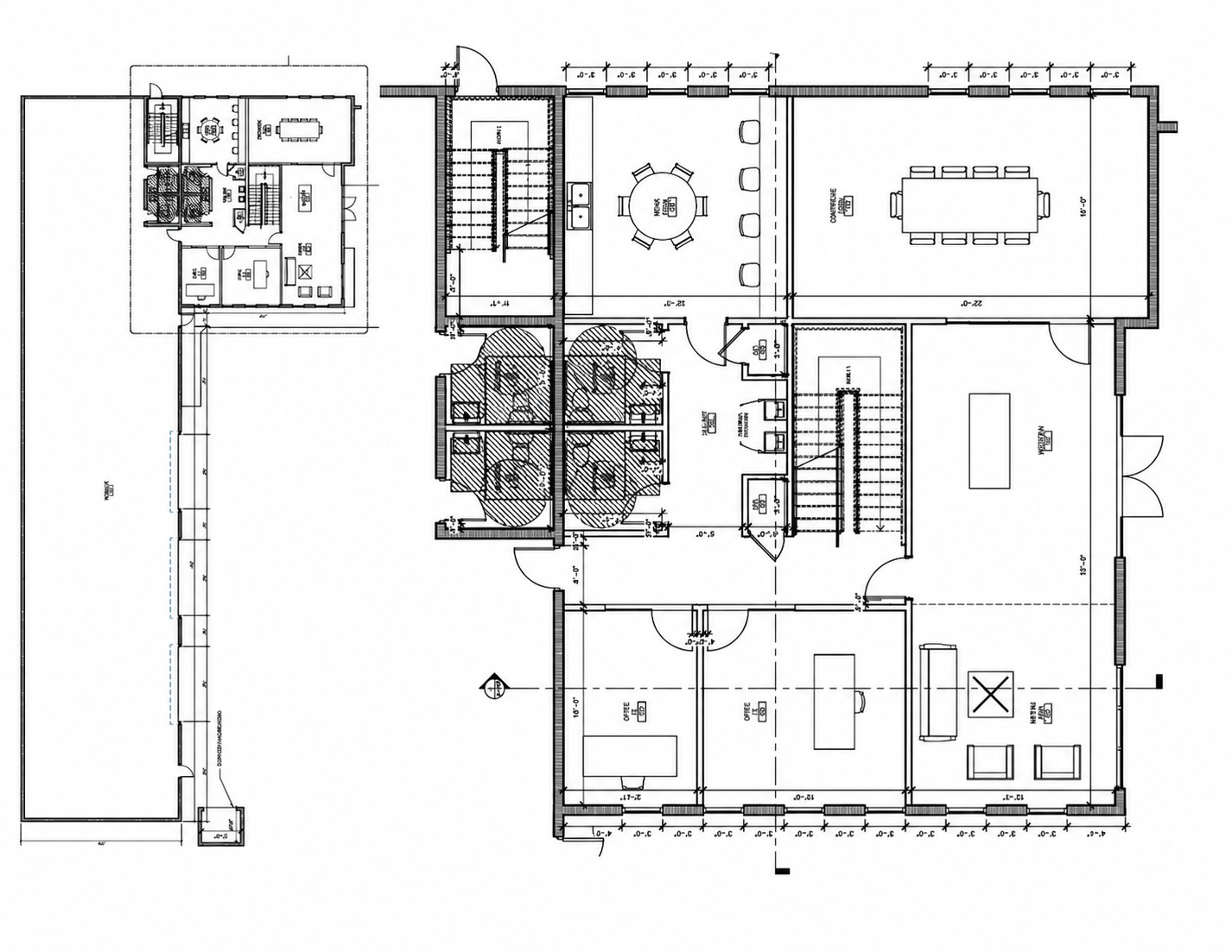 Commercial design: headquarters floor plan